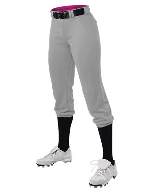 Alleson Athletic 615PSG Girls' Belted Speed Premium Fastpitch Pants at GotApparel