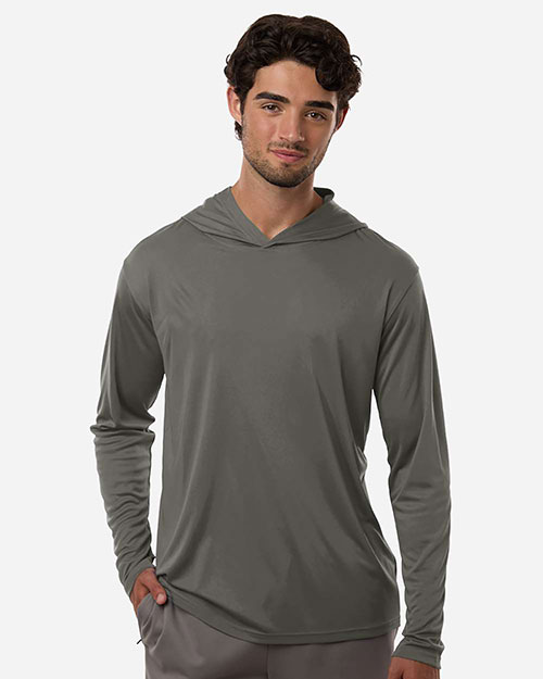 AllPro 48510 Unisex Pro-Lock Performance Hooded Long Sleeve T-Shirt at GotApparel