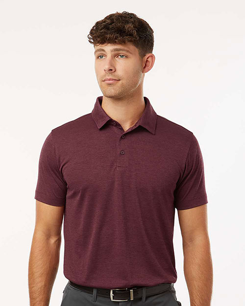 AllPro 4HM00 Men's Performance Mélange Polo at GotApparel