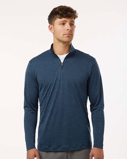 AllPro 4HM700 Men's Performance Mélange Quarter-Zip Pullover at GotApparel