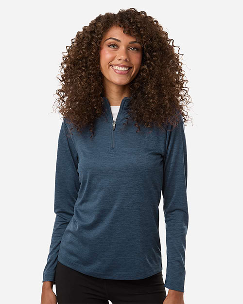 AllPro 4HM70L Women's Pro-Lock Performance Mlange Quarter-Zip Pullover at GotApparel