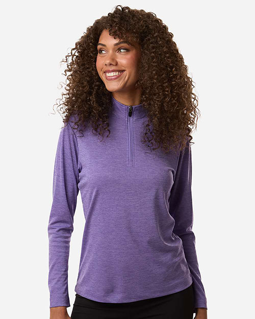 AllPro 4HM70L Women's Pro-Lock Performance Mlange Quarter-Zip Pullover at GotApparel