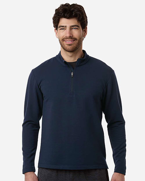 AllPro STF870 Men's Stretch Quarter-Zip Fleece Pullover at GotApparel