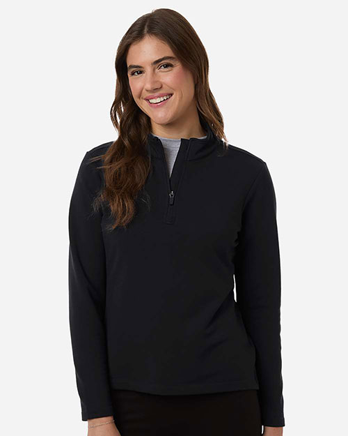 AllPro STF870L Women's Stretch Quarter-Zip Fleece Pullover at GotApparel
