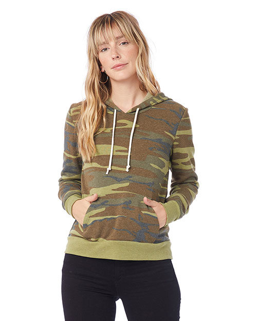 Custom Embroidered Alternative Apparel 09596F2 Ladies 7.7 oz. Athletics Eco-Fleece Hoodie at GotApparel