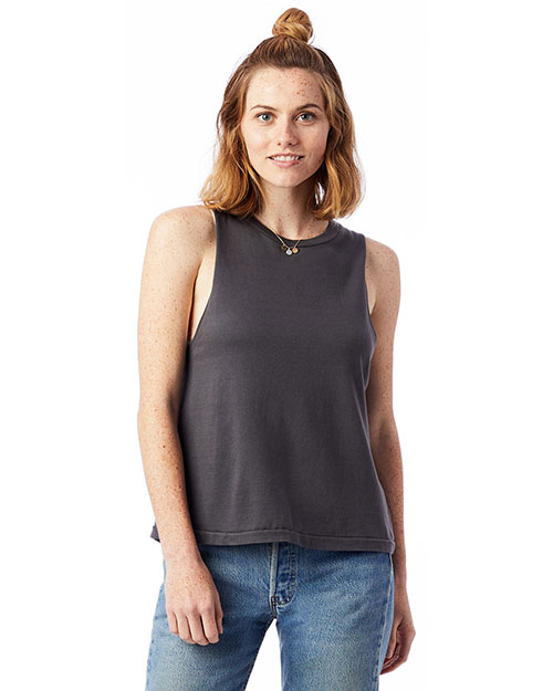 Custom Embroidered Alternative Apparel 1016CG Ladies 5 oz. Heavy Wash Muscle Tank at GotApparel