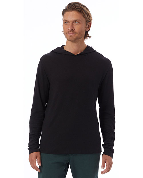 Alternative Apparel 5123BP Adult Keeper Vintage Jersey Hooded Pullover T-Shirt at GotApparel