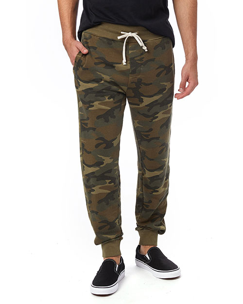 Custom Embroidered Alternative Apparel 8625F Men Campus Burnout French Terry Jogger Pants at GotApparel