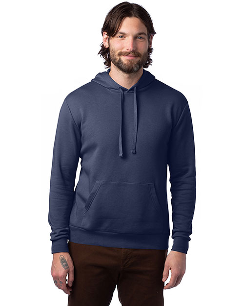 Custom Embroidered Alternative Apparel 8804PF Men Eco Cozy Fleece Pullover Hooded Sweatshirt at GotApparel