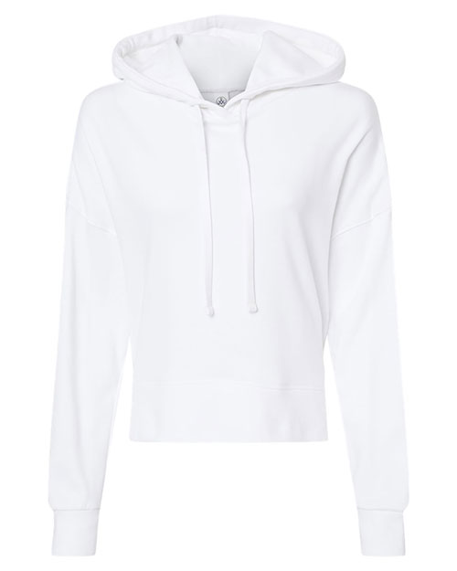 Alternative Apparel 9906ZT Women 's Eco-Washed Terry Hooded Sweatshirt at GotApparel