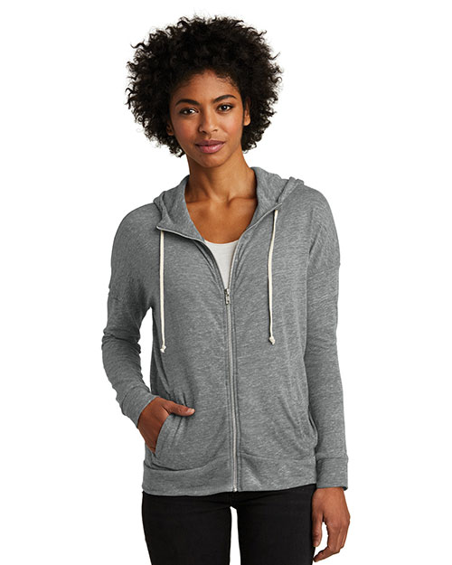 Custom Embroidered Alternative Apparel AA2896 Women 4.13 oz. Eco-Jersey Cool-Down Zip Hoodie at GotApparel