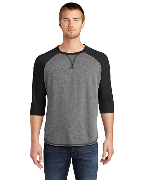 Custom Embroidered Alternative Apparel AA5057 Men 4.4 oz. Dugout 3/4-Sleeve Vintage 50/50 Tee at GotApparel