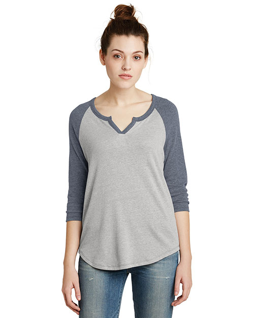 Alternative Apparel AA5060 Alternative Women's Outfield 3/4-Sleeve Vintage 50/50 Tee. AA5060 at GotApparel