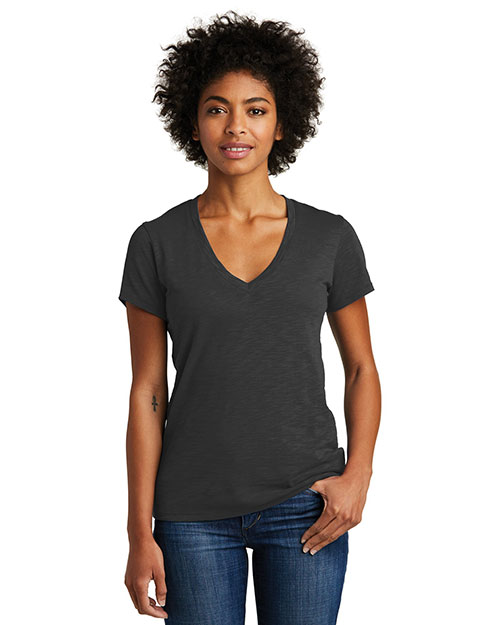 Custom Embroidered Alternative Apparel AA6097 Women 3.5 oz. Weathered Slub So-Low V-Neck Tee at GotApparel