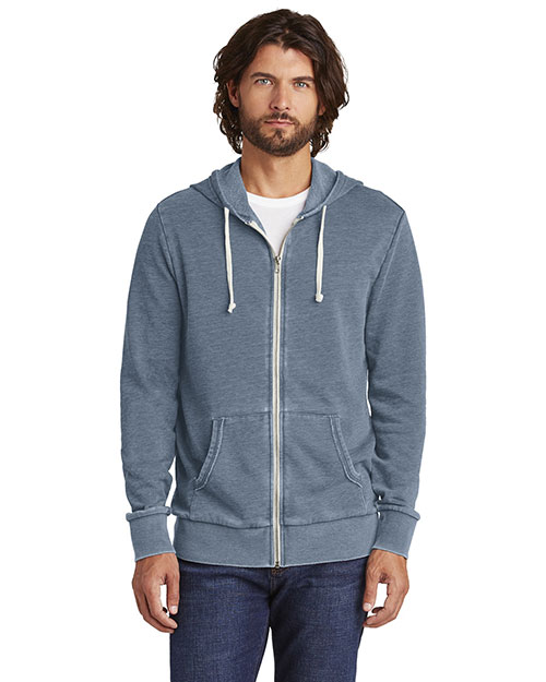 Custom Embroidered Alternative Apparel AA8636 Men 7.6 oz. Burnout Laid-Back Zip Hoodie at GotApparel