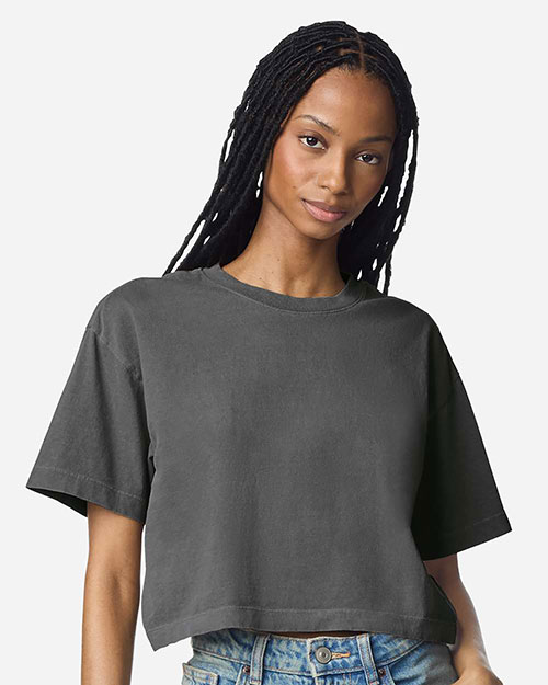 American Apparel 1302GD Women's Garment-Dyed Heavyweight Cropped Tee at GotApparel