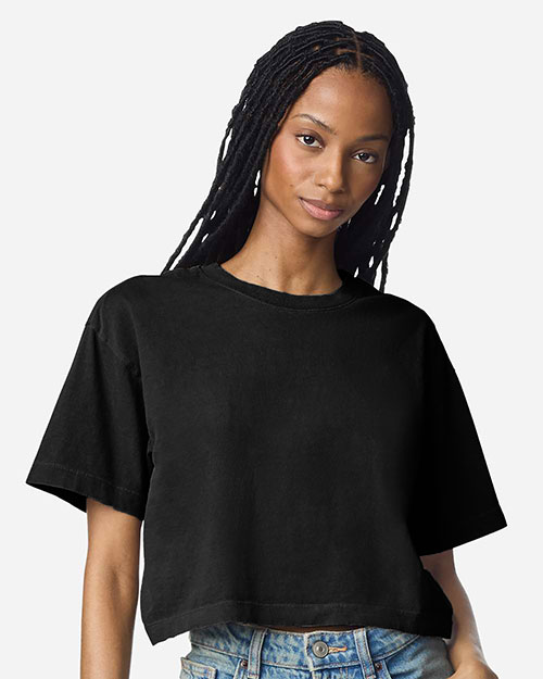 American Apparel 1302GD Women's Garment-Dyed Heavyweight Cropped Tee at GotApparel
