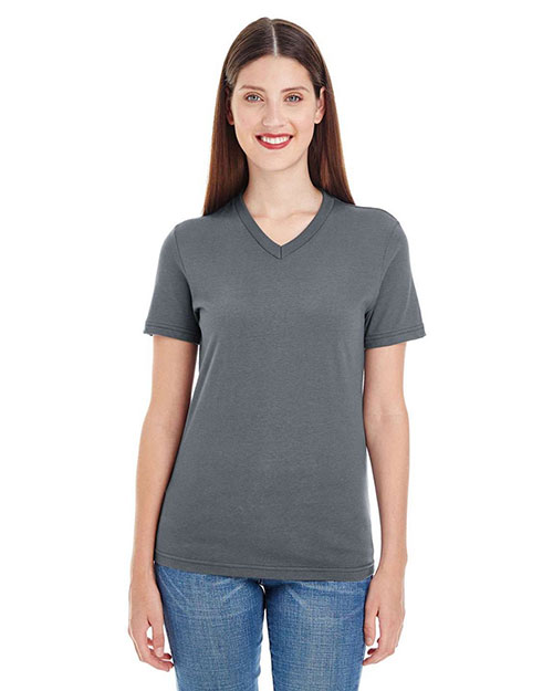 Custom Embroidered American Apparel 2356W Ladies 4.3 oz Fine Jersey Short-Sleeve V-Neck at GotApparel
