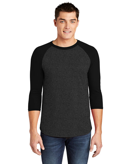 American Apparel BB453W Poly-Cotton 3/4-Sleeve Raglan T-Shirt at GotApparel