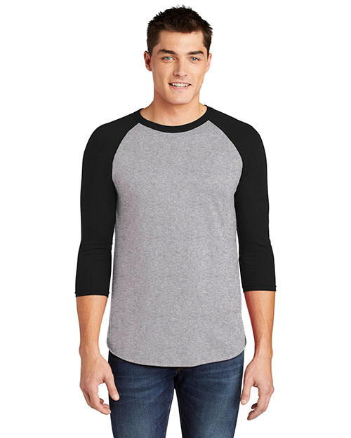 American Apparel BB453W Poly-Cotton 3/4-Sleeve Raglan T-Shirt at GotApparel