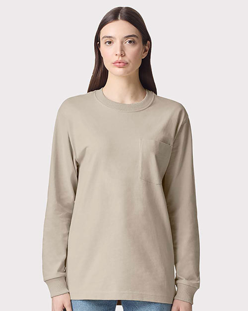 American Apparel 9410 Unisex Super Heavyweight Long Sleeve Pocket Tee at GotApparel