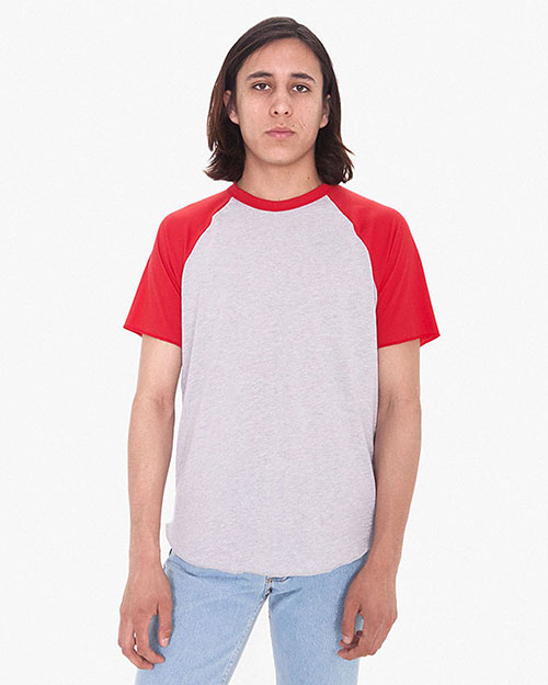 American Apparel RSABB4237W Unisex Poly/Cotton Raglan Tee at GotApparel
