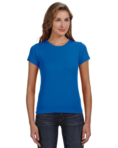 Anvil 1441 Women 1x1 Baby Rib Scoop T-Shirt at GotApparel