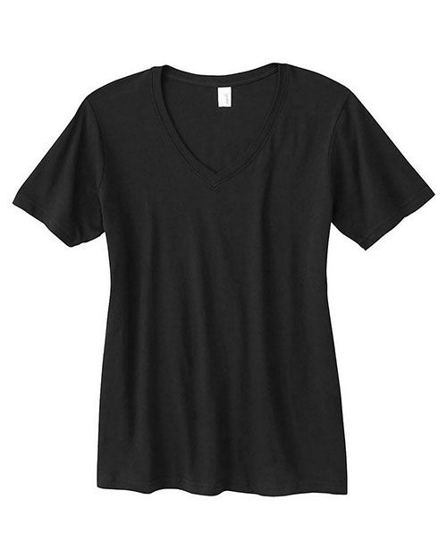 Anvil 392A Women Ringspun Featherweight V-Neck T-Shirt 3-Pack at GotApparel