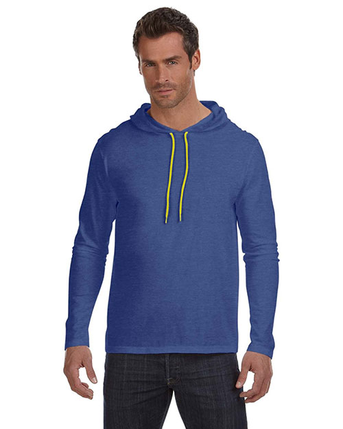 Anvil 987AN Adult Lightweight Long-Sleeve Hooded T-Shirt at GotApparel