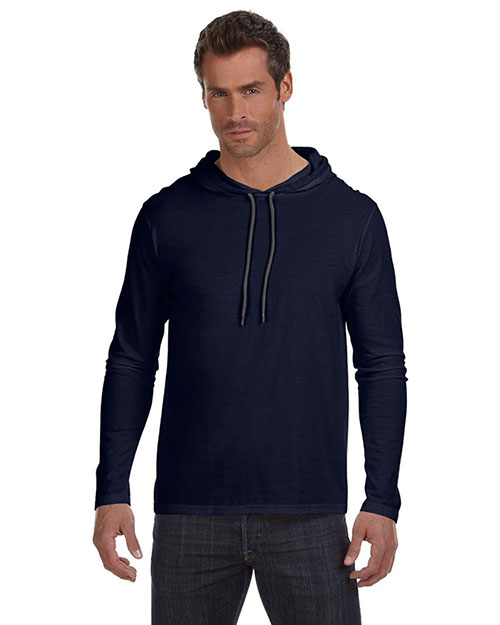 Anvil 987AN Adult Lightweight Long-Sleeve Hooded T-Shirt at GotApparel