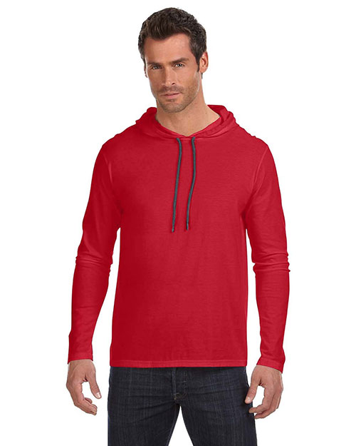 Anvil 987AN Adult Lightweight Long-Sleeve Hooded T-Shirt at GotApparel