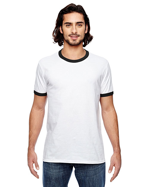 Anvil 988AN Adult Lightweight Ringer T-Shirt at GotApparel