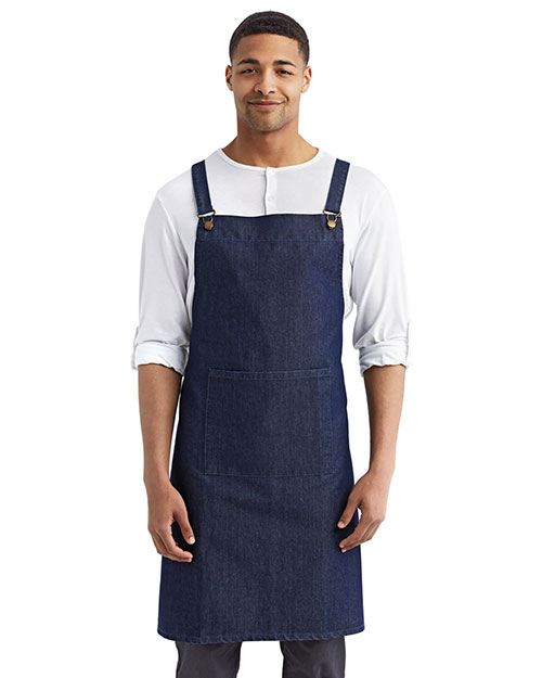 Artisan Collection by Reprime RP129 Cross Back Barista Apron at GotApparel