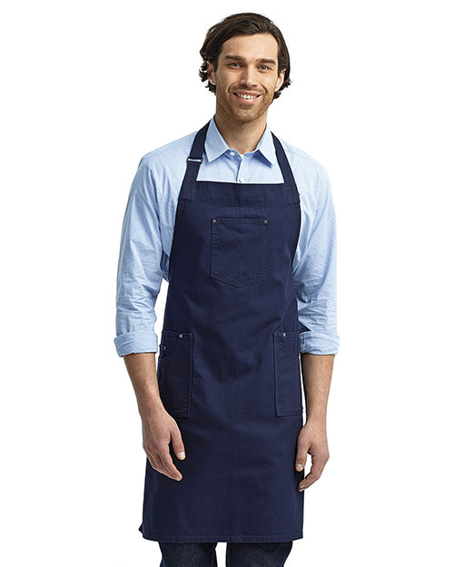 Artisan Collection by Reprime RP132 Unisex 7.1 oz Cotton Chino Bib Apron at GotApparel