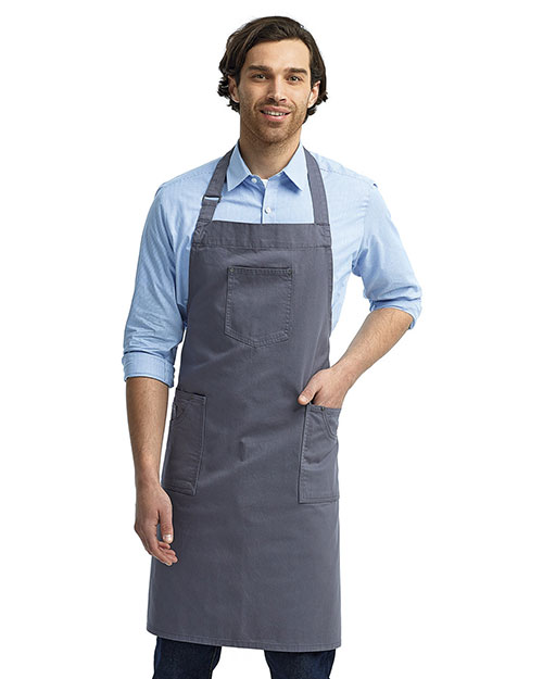 Artisan Collection by Reprime RP132 Unisex 7.1 oz Cotton Chino Bib Apron at GotApparel