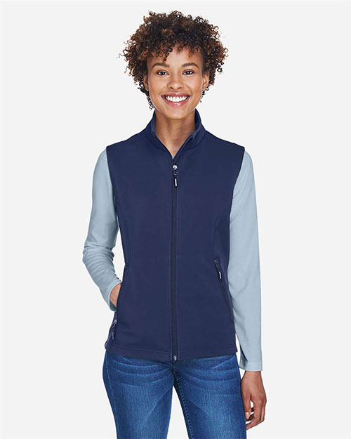 Core 365 CE701W Women Cruise Two-Layer Fleece Bonded Soft Shell Vest at GotApparel