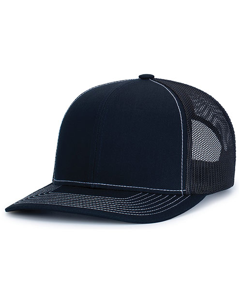 Pacific Headwear 104S  Contrast Stitch Trucker Snapback at GotApparel