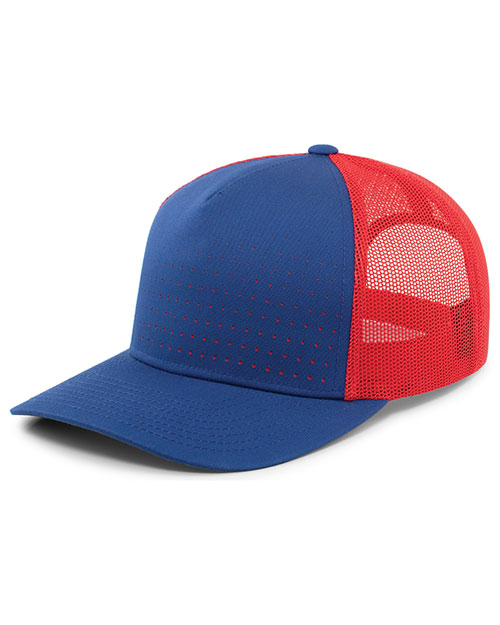 Augusta 105P Perforated 5-Panel Trucker Snapback Cap at GotApparel