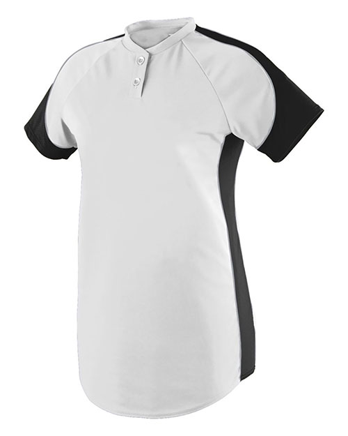 Wholesale high quality blank solid color black short sleeve button up baseball  jersey shirts From m.