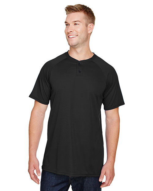 Augusta Sportswear 1565 Attain Wicking Two-Button Baseball Jersey at GotApparel