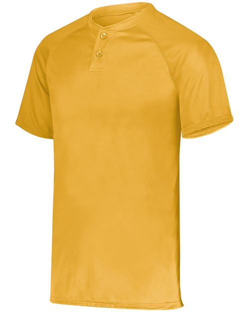 Augusta Sportswear 1566 Youth Attain Wicking Two-Button Baseball Jersey at GotApparel