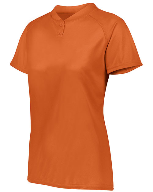 Augusta Sportswear 1567 Ladies Attain Wicking Two-Button Softball Jersey at GotApparel