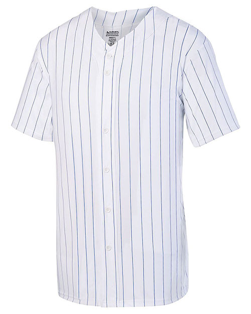 Augusta Sportswear 1685 Pinstripe Full-Button Jersey at GotApparel