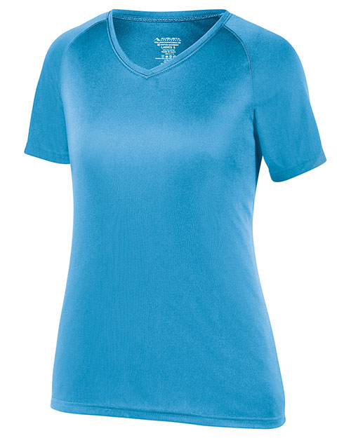 Augusta Sportswear 2793 Girls Attain Wicking Raglan Sleeve Tee at GotApparel