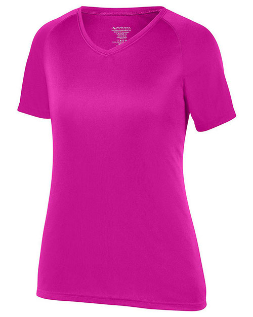 Augusta Sportswear 2793 Girls Attain Wicking Raglan Sleeve Tee at GotApparel