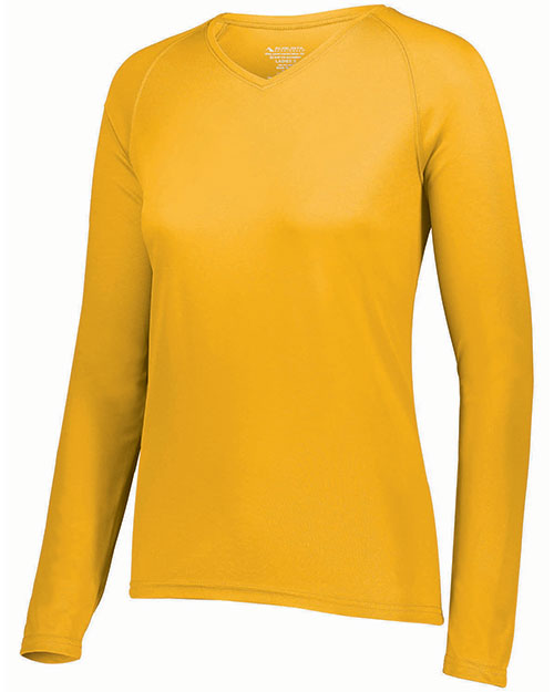 Augusta Sportswear 2797 Ladies Attain Wicking Long Sleeve Tee at GotApparel