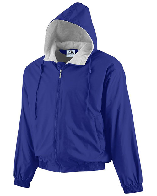 Augusta Sportswear 3280 Hooded Taffeta Jacket/Fleece Lined at GotApparel