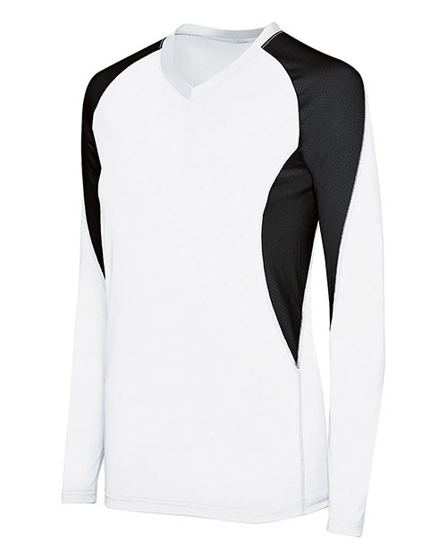 Augusta 342183 Girls Long Sleeve Court Jersey at GotApparel