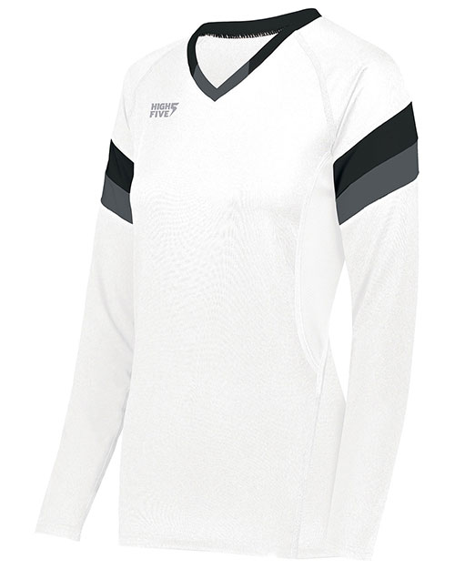 Augusta 342242 Women Ladies TruHit Tri-Color Long Sleeve Jersey at GotApparel