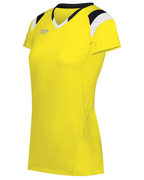 Augusta 342252 Women Ladies TruHit Tri-Color Short Sleeve Jersey at GotApparel